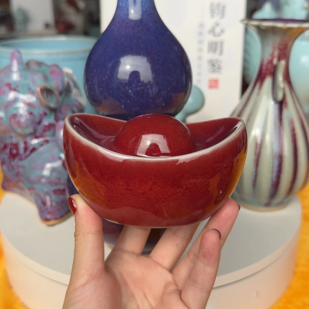 瓷摆件郑家钧窑摆件