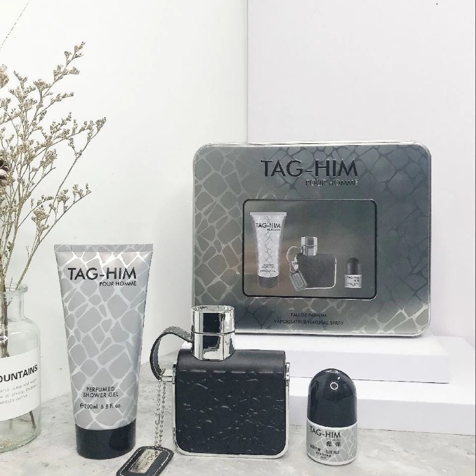 阿玛芙 TAG-HIM 男士三件套香水 ARMAF国产香水香水套盒一整套