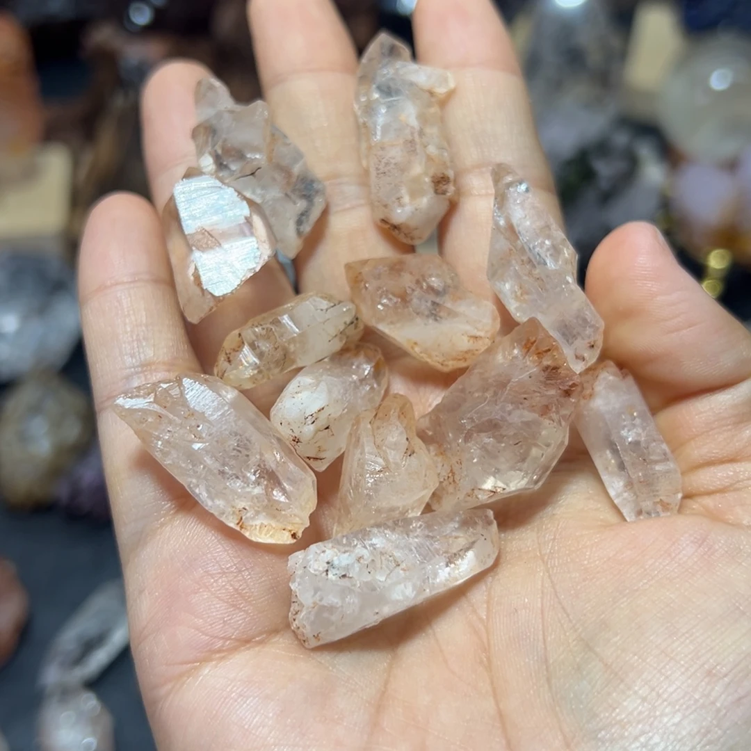 石材12颗透体红泥放漏