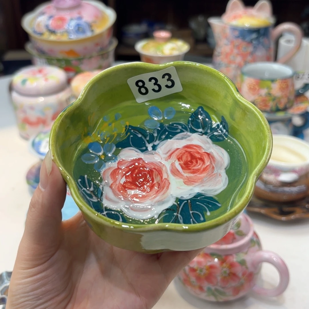 景德镇手绘高温釉下彩陶瓷茶具