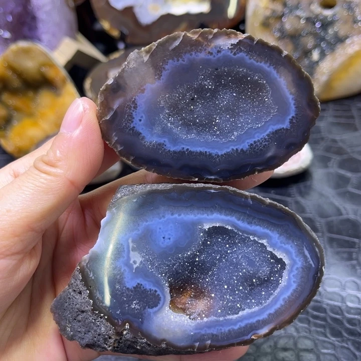 未镶嵌发饰水晶蓝软盆