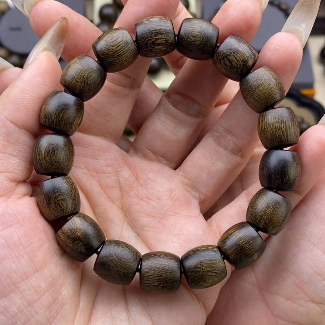 沉香手串柒**奶越南芽庄白棋1.2