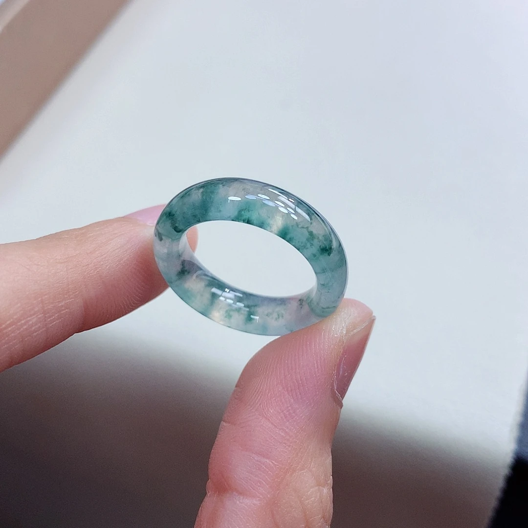 未镶嵌戒指翡翠14-15号