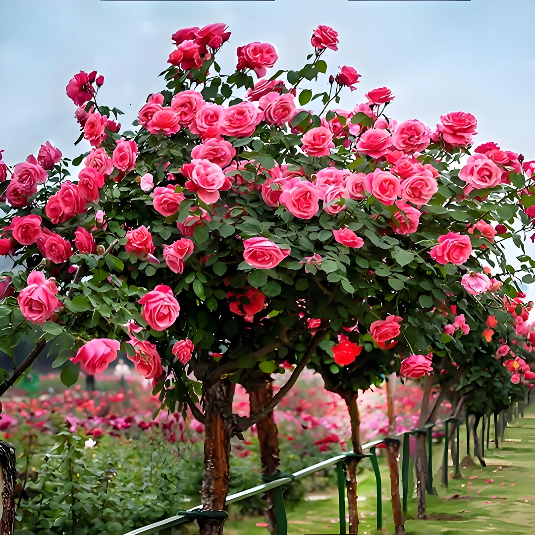 树桩月季特大号浓香四季开花好养带盆栽好（轻微修剪）