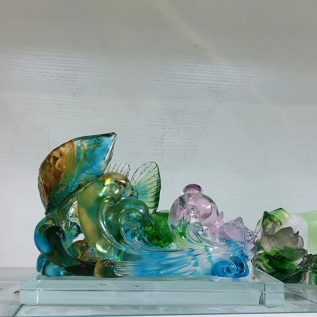 【闪购商品】琉璃手工艺品笔筒