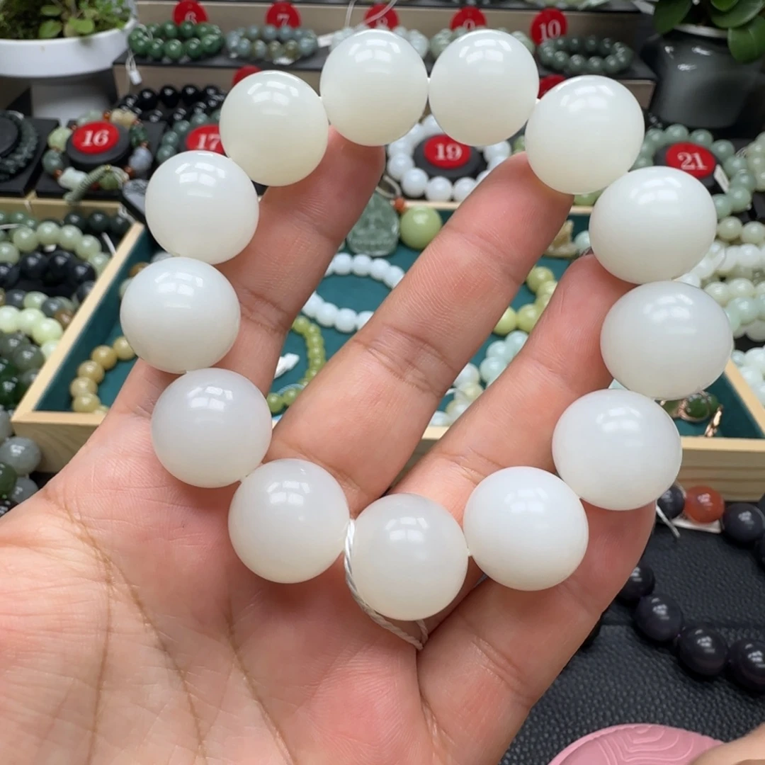 和田玉未镶嵌手链18