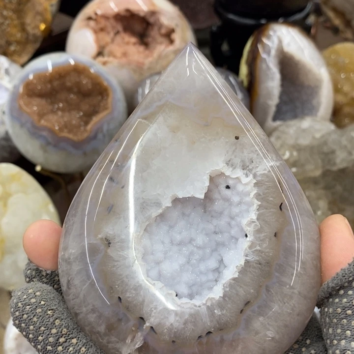 紫晶珠宝半成品未镶嵌