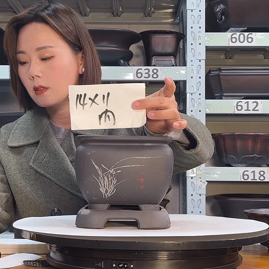 紫砂花盆宜兴紫砂4号