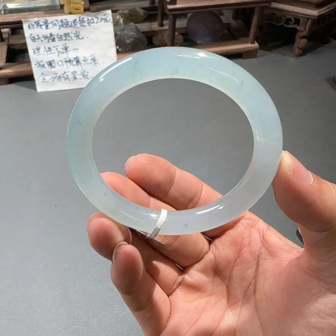 翡翠手镯未镶嵌54圆条
