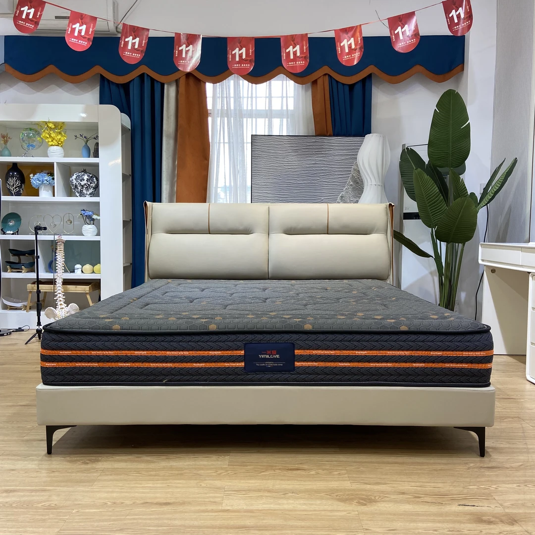 【老肉】连衣裙床头层真皮床双人床高端婚床极简时尚简单大床