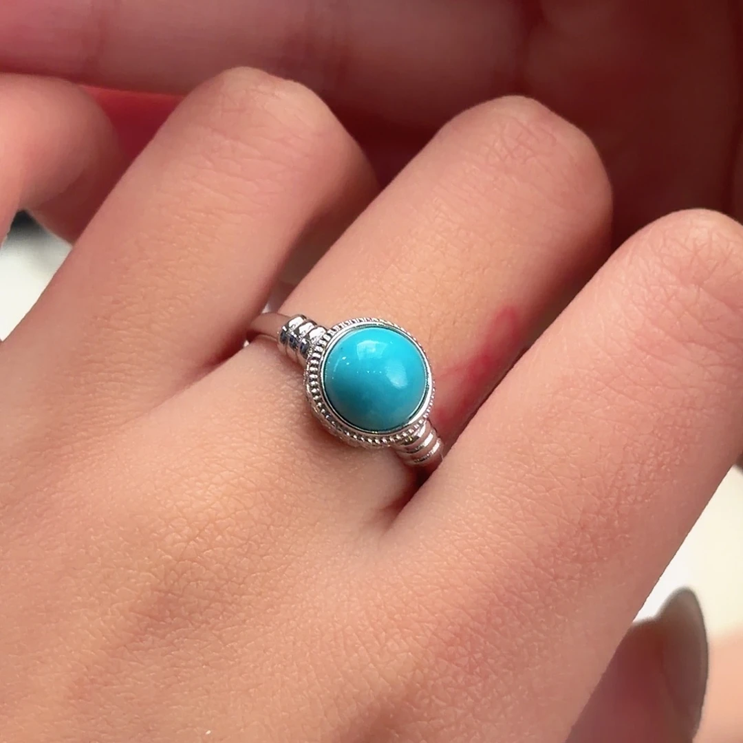 绿松石银S925镶嵌颈饰