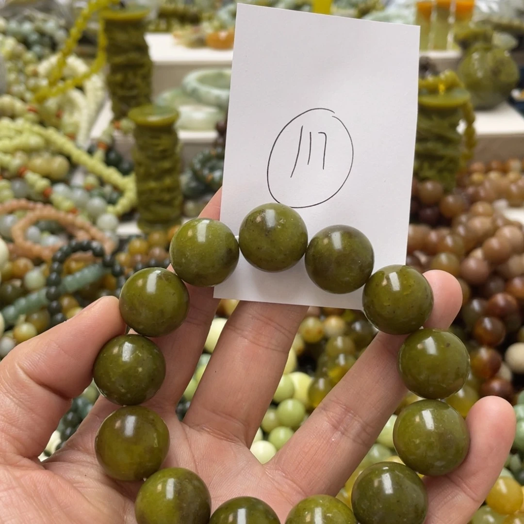 蛇纹石玉手链未镶嵌