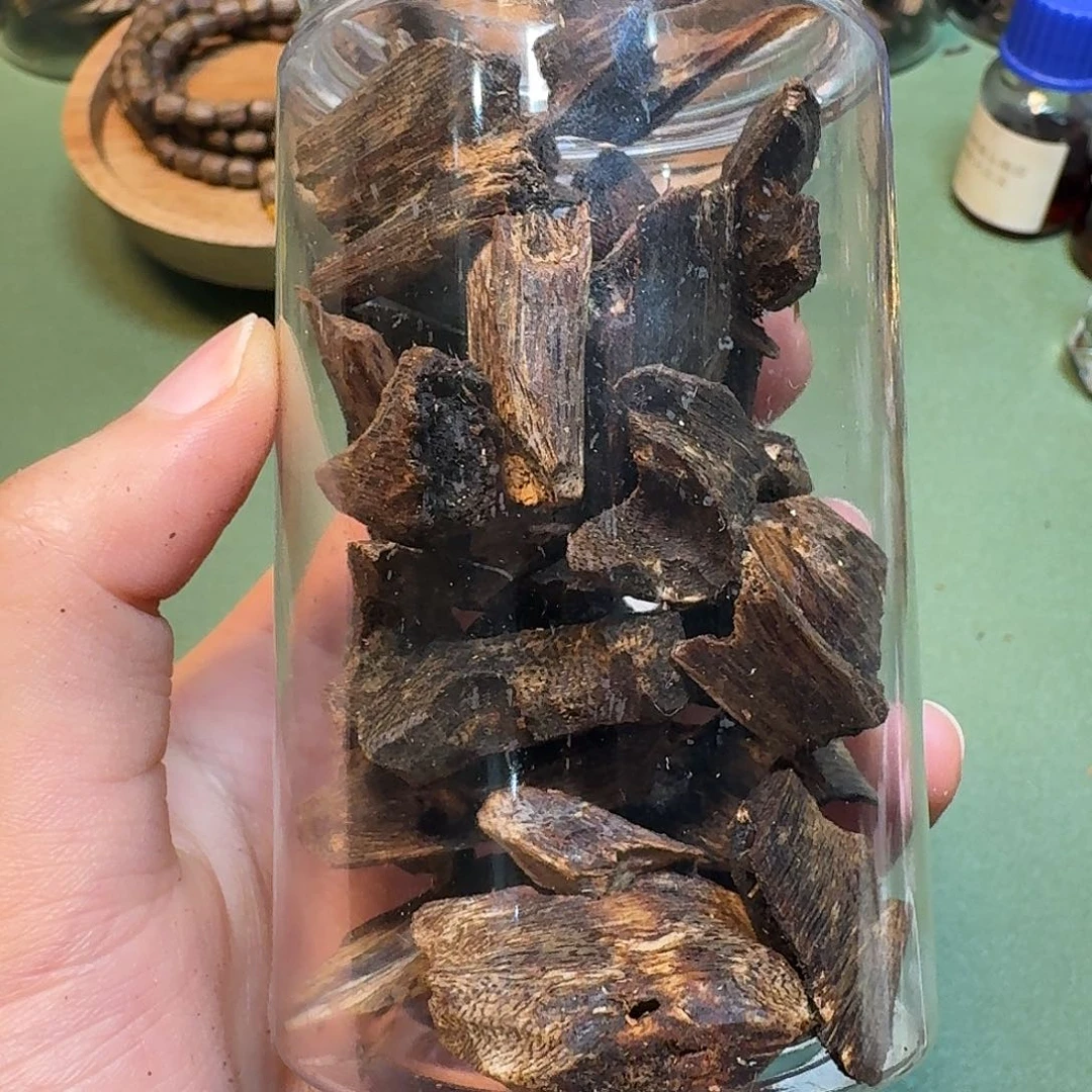 阳***烂沉香碎屑沉香海南老白棋高端树心油老料50克