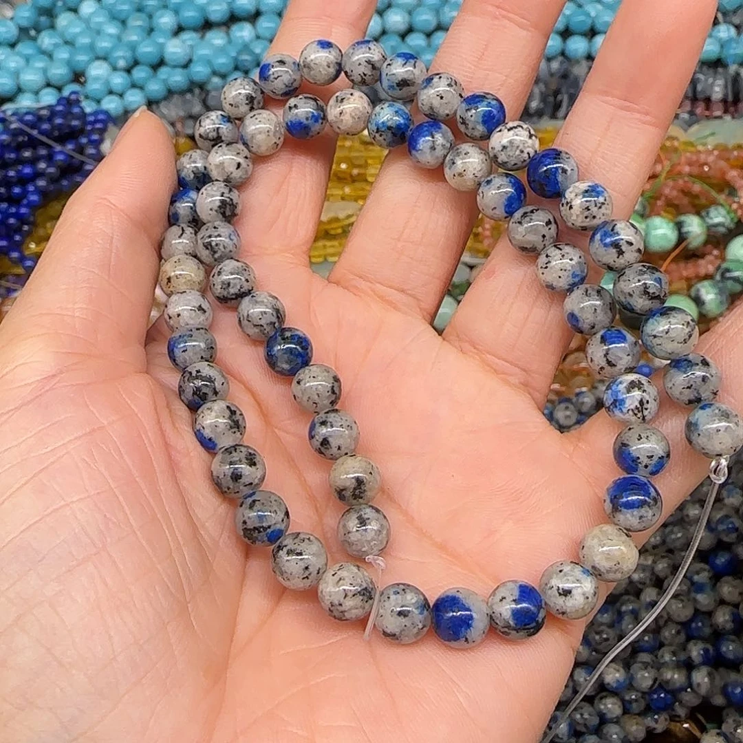 玛瑙/玉髓合金珠宝半成品k2一条6mm