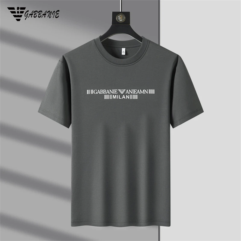 轻奢专柜正品男士短袖夏季休闲时尚运动T恤宽松潮流速干印花半袖