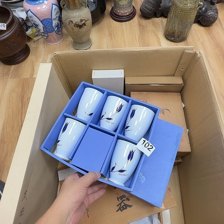 瓷片工艺品摆件瓷器摆件正能量