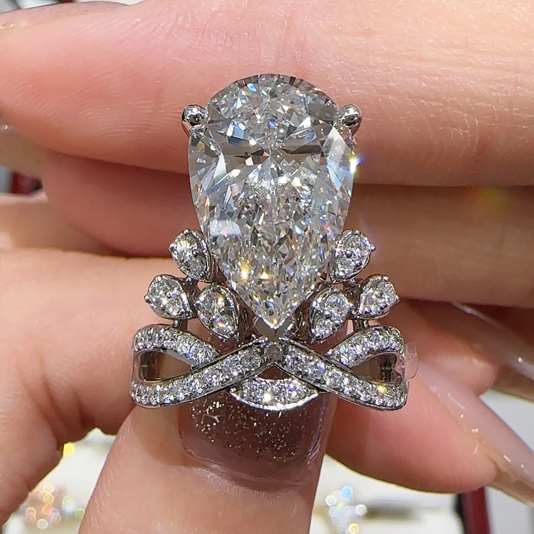 实验室培育钻石铂Pt950镶嵌baby同款5卡igi