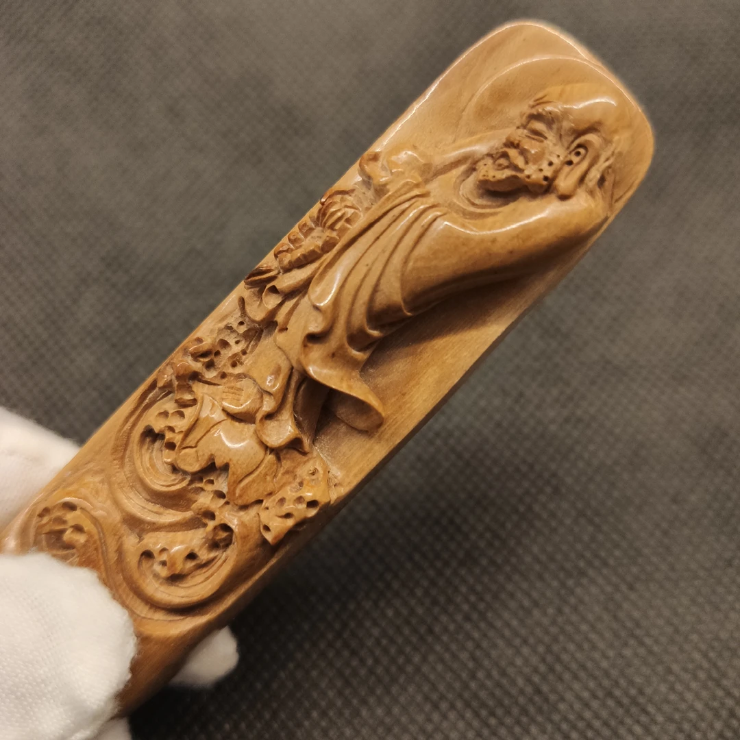 B00919达摩猛犸牙工艺品