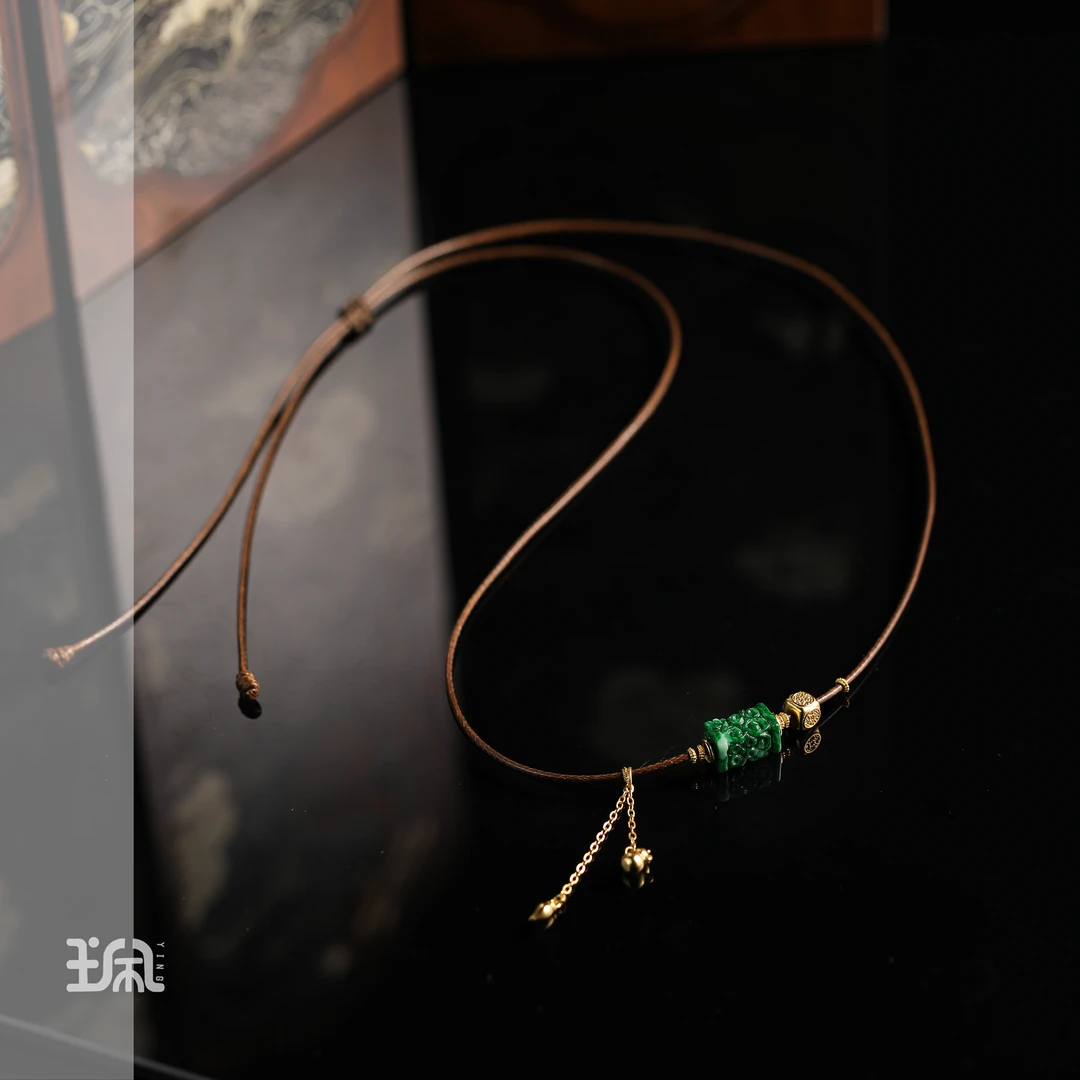 池子|翡翠*项链*S925银镀金YNB25061007多样性发其一（Y）