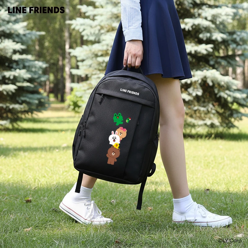 LINE FRIENDS女生正品轻便大容量女双肩包旅行通勤外出背包