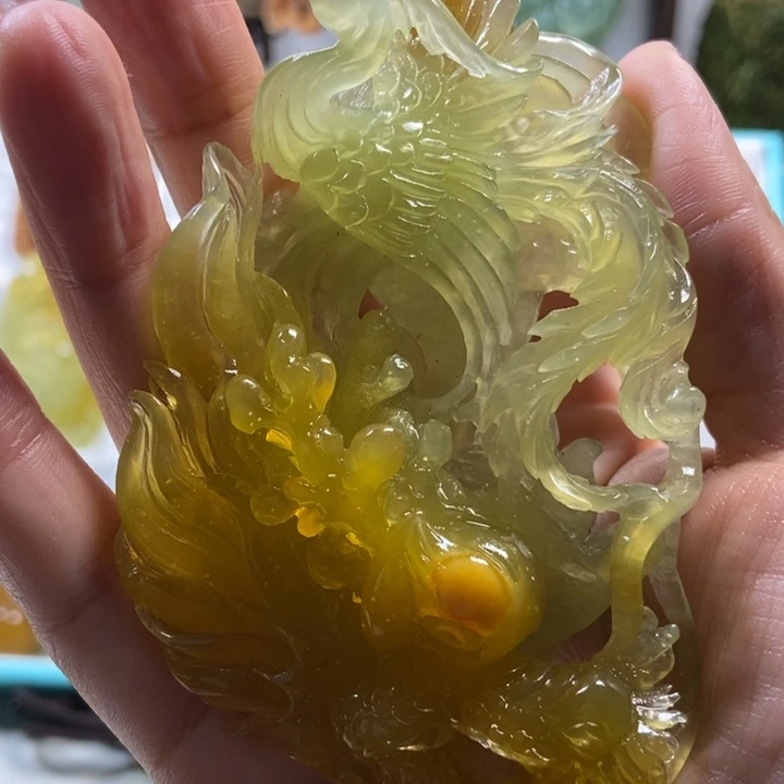 蛇纹石玉颈饰未镶嵌金**l