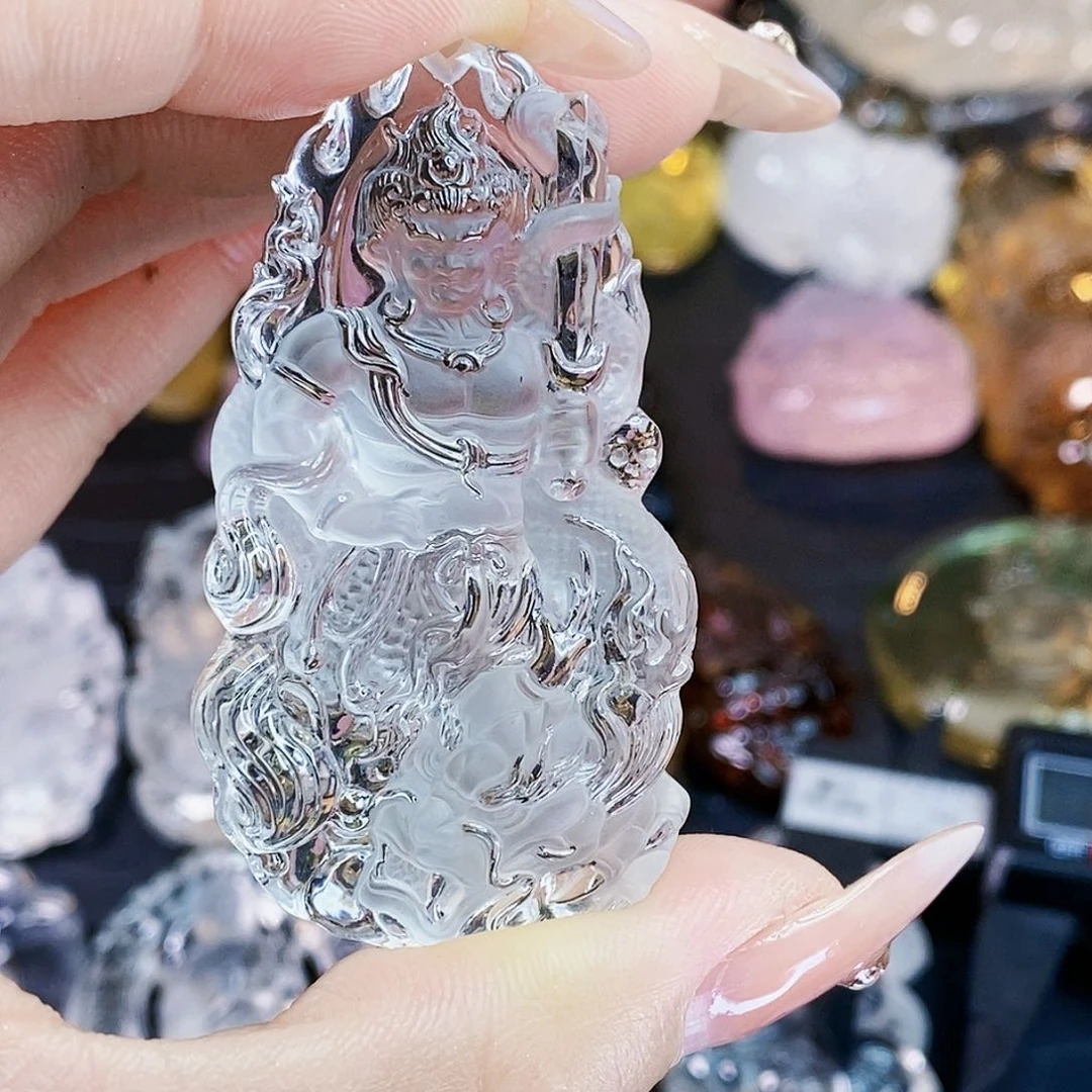 水晶颈饰未镶嵌紫*吊坠