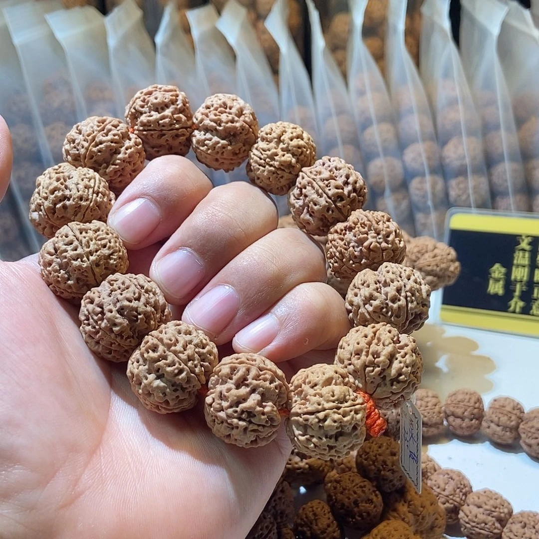 吊坠金刚菩提粱深沟满肉双龙23mm