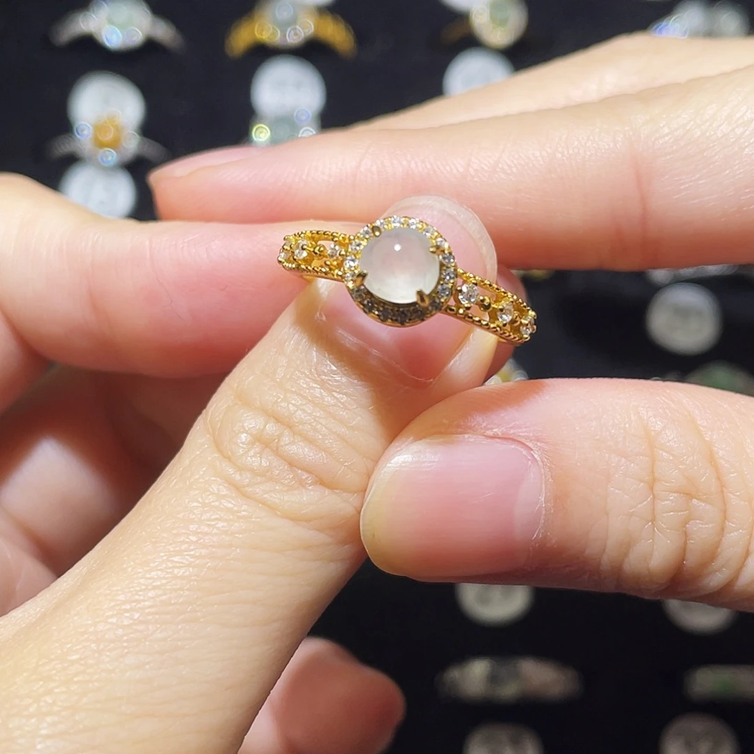 翡翠未镶嵌戒指戒指