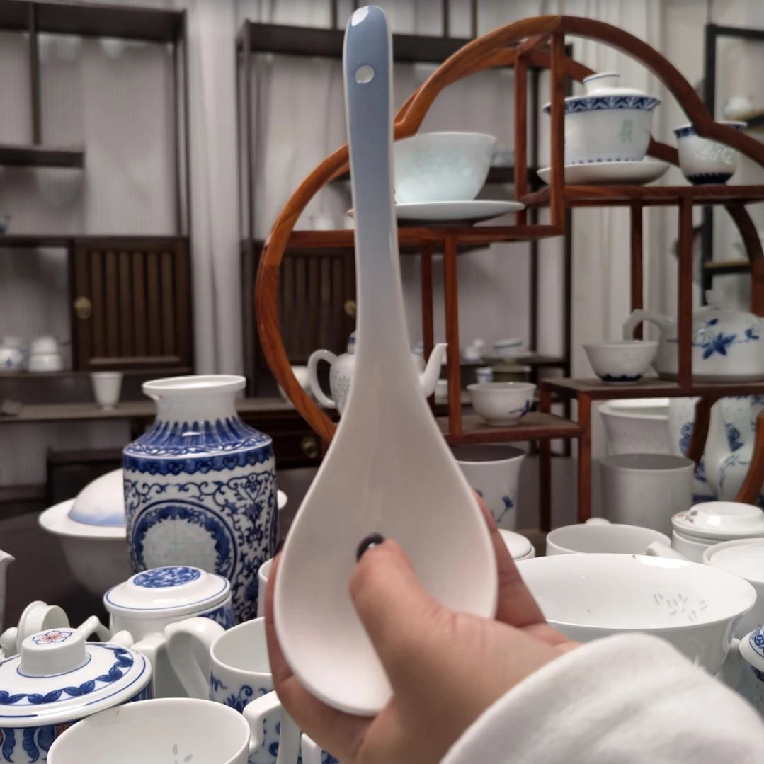 陶瓷天青大勺两只装