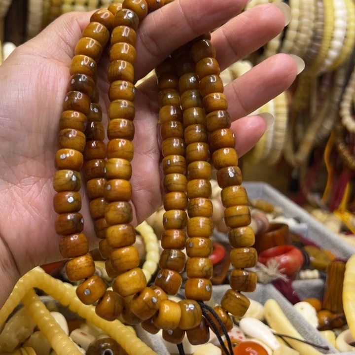 牛骨手串/手链直径10桶珠