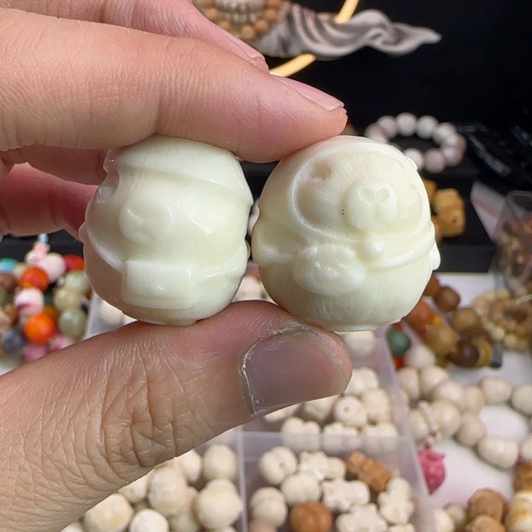 菩提根/象牙果吊坠瑕疵卡皮吧啦3颗