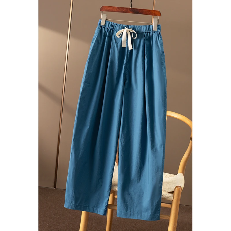 春天家 福利价 法柜高品纯棉松紧腰锥形萝卜九分裤女9W14 特