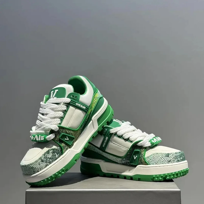 欧洲站潮牌轻奢高级感厚底板鞋2025秋季新款时尚休闲鞋百搭鞋子男