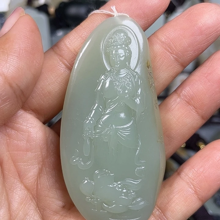 和田玉未镶嵌颈饰