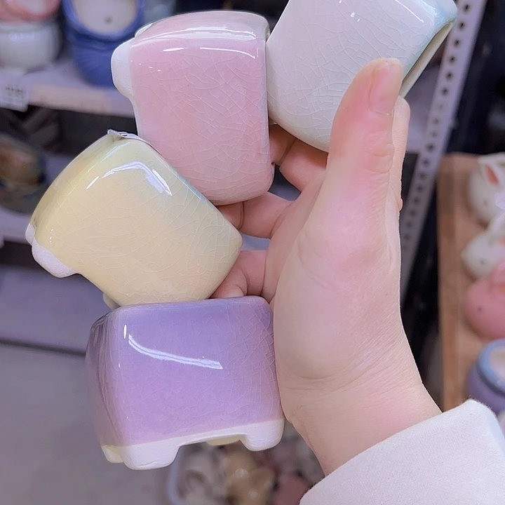 红陶陶瓷花盆单场满12包邮