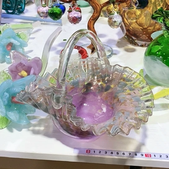 琉璃高度21厘米芬顿花蓝