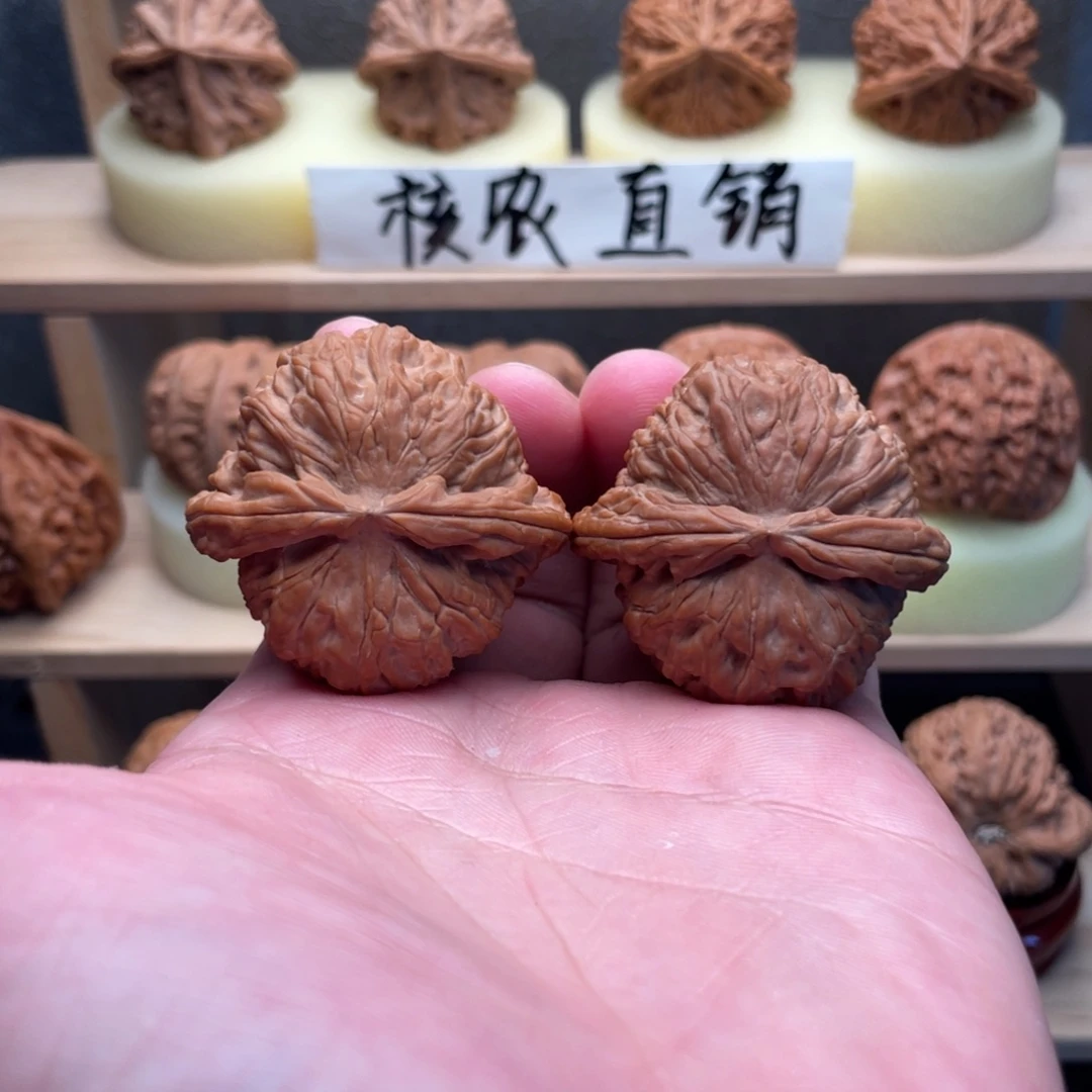 吊坠文玩核桃白狮子41