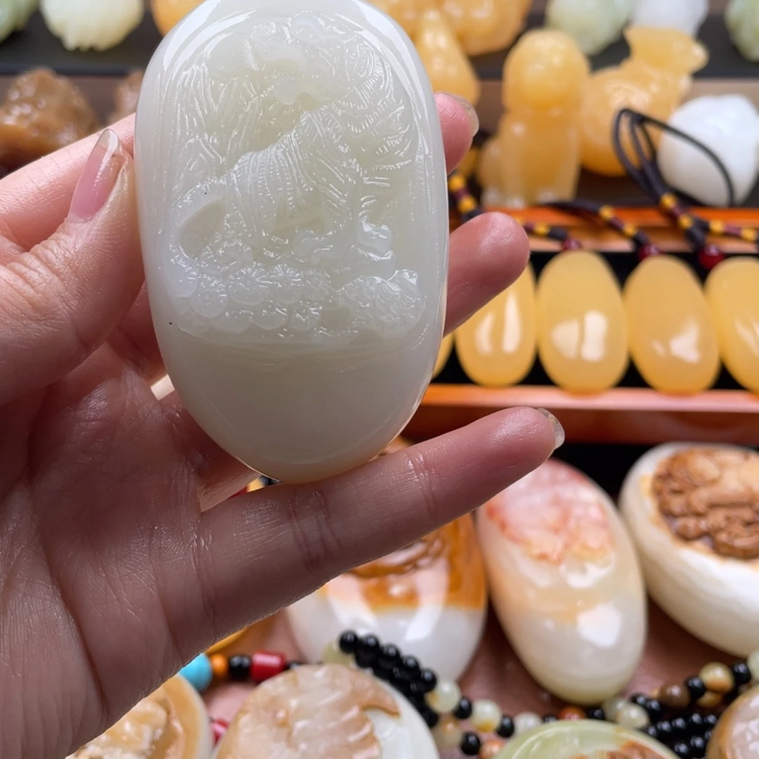 乡***情石材天然古青石手把件