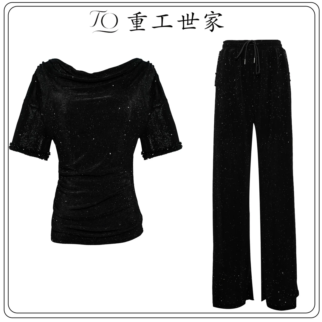 【重工世家原创设计】百搭通勤重工钉珠气质套装15