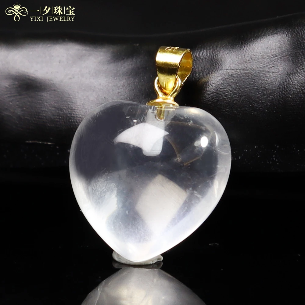 【女神节专属】S925银镶嵌丨水晶爱心满满吊坠丨天然玉石丨