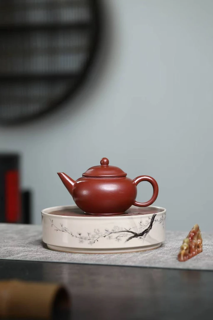 75毫升小品文人水平壶正宗宜兴紫砂壶原矿大红袍一人功夫泡茶壶