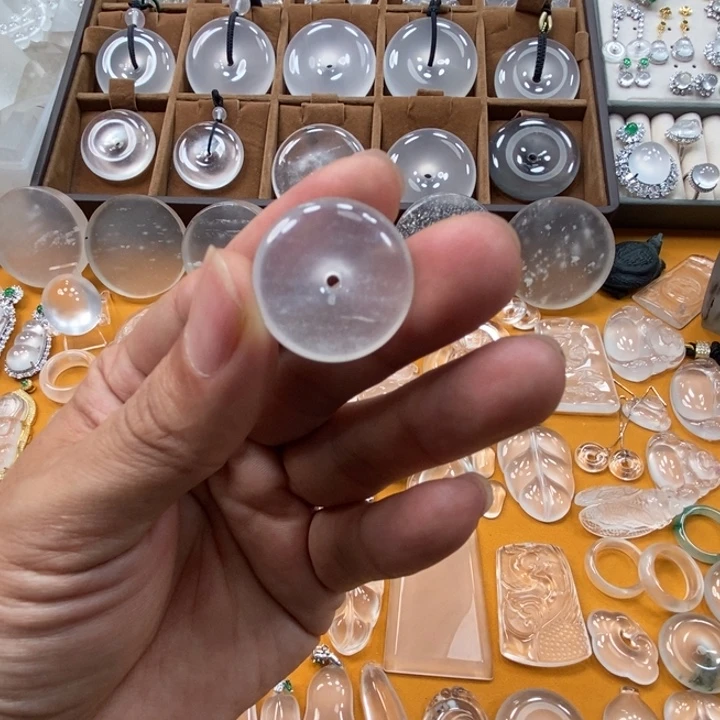 石英质玉平安扣未镶嵌