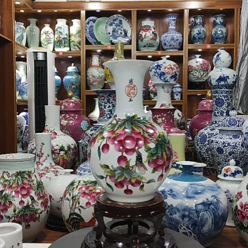 瓷片景德镇陶瓷花瓶子