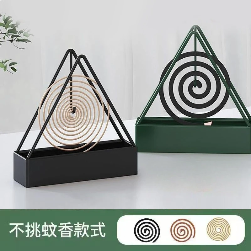 防火蚊香架家用创意铁艺檀香架子托熏香蚊香盘托蚊香炉支架接灰盘