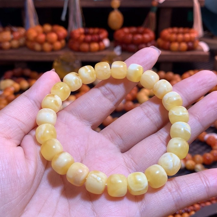 蜜蜡未镶嵌手串蜜蜡手串