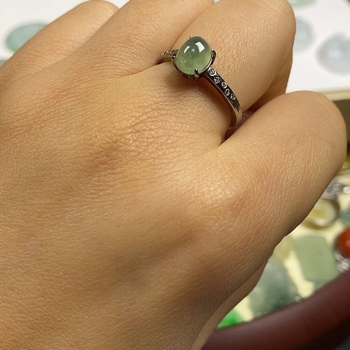 翡翠未镶嵌手链戒指