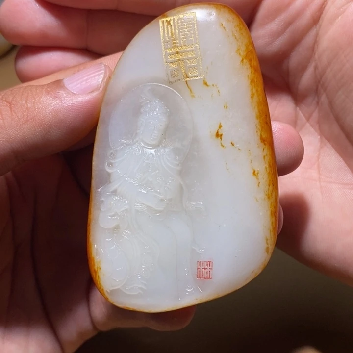 站***歌和田玉未镶嵌颈饰