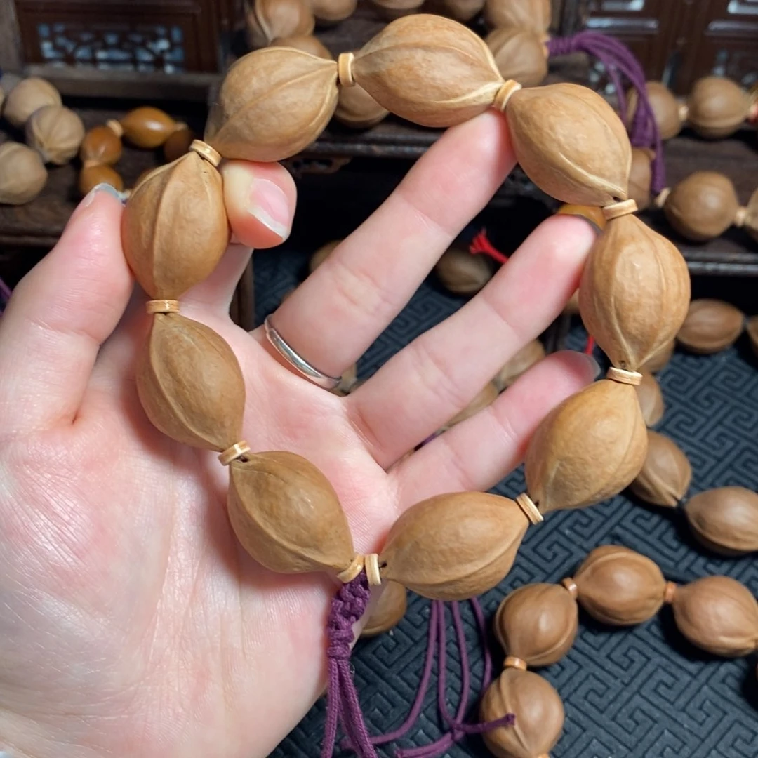 橄榄核手串/手链1929梅林铁三花橄榄核