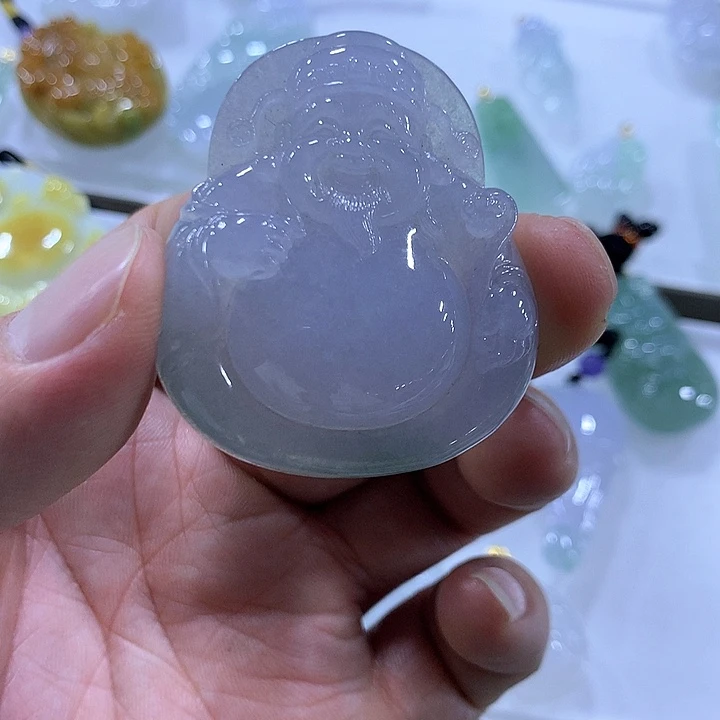 翡翠颈饰未镶嵌天然翡翠A货吊坠