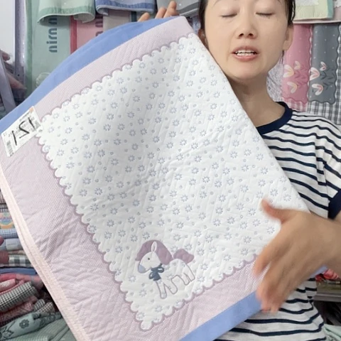 棉纱布蓝色小马宝莉纯棉